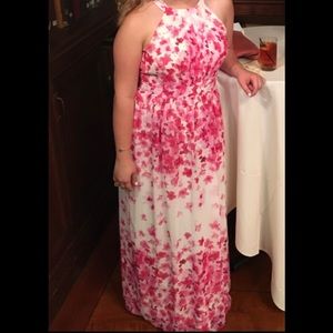 Eliza J Cherry Blossom Maxi Dress